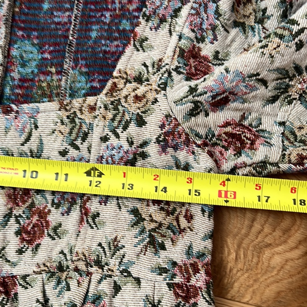 Sofie the Label Tapestry Puff Sleeve Babydoll Style Mini Dress. Size Small. - Picture 12 of 14